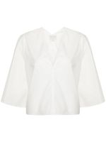 Forte Forte blouse à manches évasées - Blanc - thumbnail