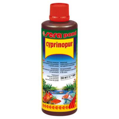 Sera Pond Cyprinopur 250ml - Effectieve Waterbehandeling tegen Bacteriën & Parasieten voor Vijvers
