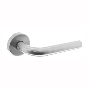 Intersteel Deurklink Recht met rozet geborsteld RVS