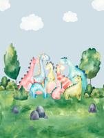 Dutch Cute Walls- Dino Land 212x280cm - CW6003-2