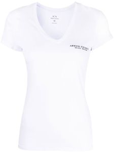 Armani Exchange t-shirt à logo imprimé - Blanc