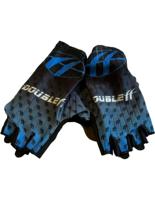 Double Ff Aero Race Glove Blue Finger Skeelerhandschoen S Zwart / Blauw