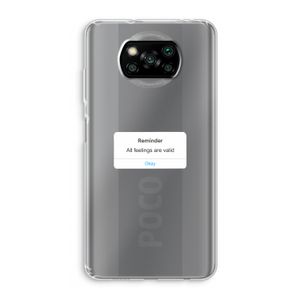 Reminder: Xiaomi Poco X3 Pro Transparant Hoesje