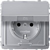 Merten MEG2310-7260 Wandcontactdoos AquaDesign Aluminium