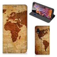 Samsung Xcover Pro | Book Cover | Wereldkaart