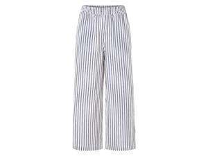 esmara Mousseline dames broek (Zwart/wit, S (36/38))
