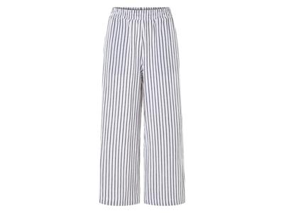 esmara Mousseline dames broek (Zwart/wit, M (40/42))