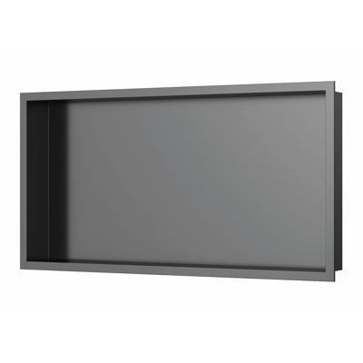 Inbouwnis Luca Sanitair 60x30x6,5 cm RVS Gunmetal PVD Luca Sanitair