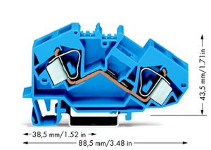 783-604  - Feed-through terminal block 12mm 76A 783-604