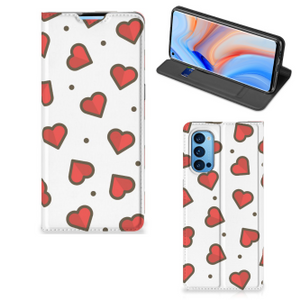 OPPO Reno4 Pro 5G Hoesje met Magneet Hearts