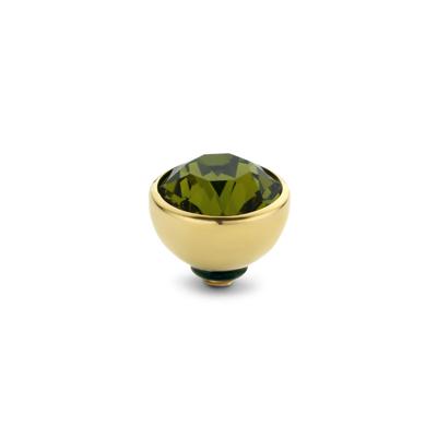 Melano Twisted Basic CZ Steentje Olive | Goud