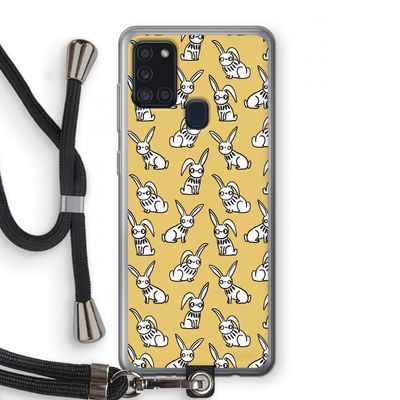 Haas: Samsung Galaxy A21s Transparant Hoesje met koord