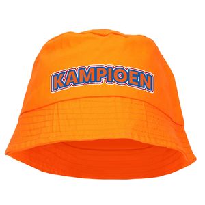 Oranje Koningsdag zonnehoed oranje - kampioen - 57-58 cm - Verkleedhoofddeksels
