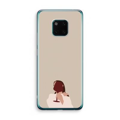I drink wine: Huawei Mate 20 Pro Transparant Hoesje