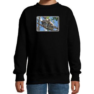 Dieren sweater / trui met koalaberen foto zwart voor kinderen