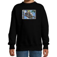 Dieren sweater / trui met koalaberen foto zwart voor kinderen - thumbnail