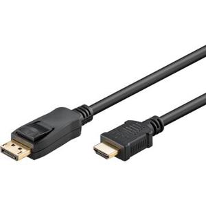 Goobay 64839 video kabel adapter 1 m DisplayPort HDMI Type A (Standaard) Zwart