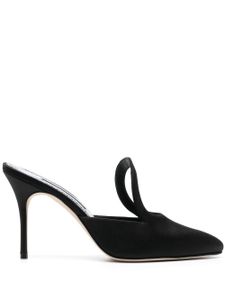 Manolo Blahnik mules Fugati 100 mm - Noir