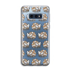 Slapende poes: Samsung Galaxy S10e Transparant Hoesje