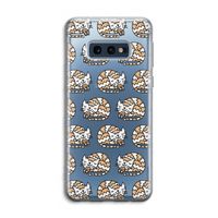 Slapende poes: Samsung Galaxy S10e Transparant Hoesje