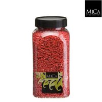 Gravel rood fles 1 kilogram - Mica Decorations