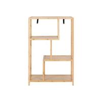 Lisomme Moos Bamboe Houten Boekenkast - B 77 cm - Naturel