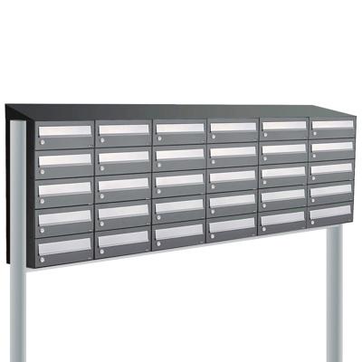 Allux Hive Set 6-Breed, 5-Hoog Met Dak Op Statief Antraciet - 40030065_6x5ds