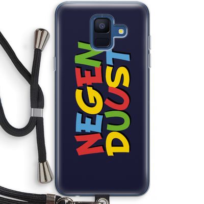 90's One: Samsung Galaxy A6 (2018) Transparant Hoesje met koord
