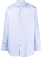 ETRO chemise en coton à boutonnière - Bleu