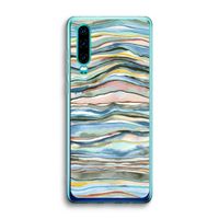 Watercolor Agate: Huawei P30 Transparant Hoesje