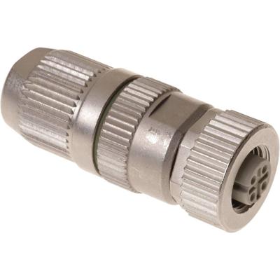 Harting 21032822405 Sensor/actuator connector, niet geassembleerd M12 Aantal polen (sensoren): 4 Bus, recht 1 stuk(s)