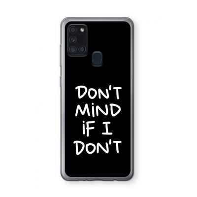 Don't Mind: Samsung Galaxy A21s Transparant Hoesje
