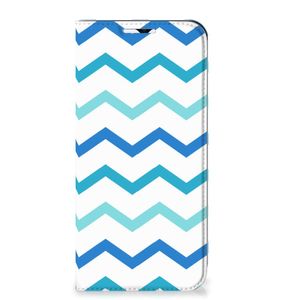 Samsung Galaxy A23 Hoesje met Magneet Zigzag Blauw