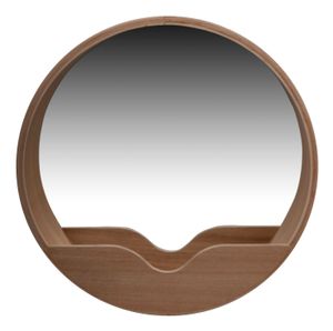 Zuiver Ronde Spiegel 'Round Wall' Eiken, 60cm