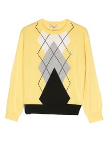 TWINSET Kids sweat à losanges - Jaune