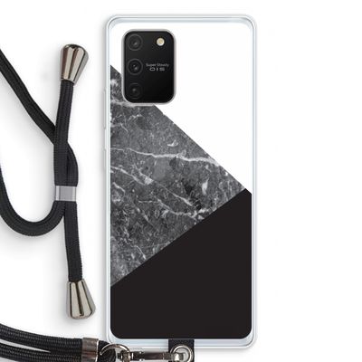 Combinatie marmer: Samsung Galaxy S10 Lite Transparant Hoesje met koord