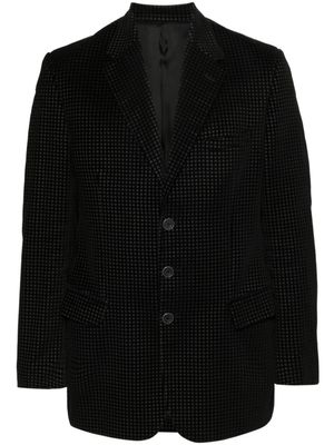 Versace Pre-Owned blazer à carreaux (années 2000) - Noir