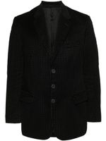 Versace Pre-Owned blazer à carreaux (années 2000) - Noir