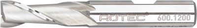 Rotec HSS-E Spiebaanfrees, ongecoat, ø7 - ø7x10x54xø8mm Z=2 / DIN 327-B / kort - 6000700