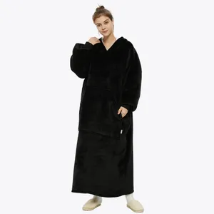 Original Hoodie deken zwart lang 120 cm