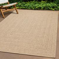 Vloerkleed ZIZUR binnen en buiten 80x200 cm jute look Vloerkleed ZIZUR binnen en buiten 80x200 cm jute look