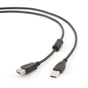 Gembird 1.8m USB 2.0 A M/FM USB-kabel 1,8 m USB A Zwart