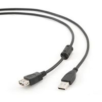 Gembird 1.8m USB 2.0 A M/FM USB-kabel 1,8 m USB A Zwart - thumbnail