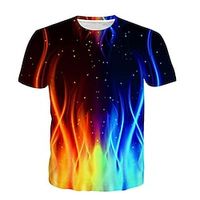 Jongens T-shirt Korte mouw T-shirt Verloop 3D-afdrukken Actief Sport Modieus Polyester Buiten Dagelijks Kinderen Ronde hals 3-12 jaar 3D-geprinte afbeelding Normale pasvorm Overhemd Lightinthebox