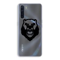 Angry Bear (black): Oppo A91 Transparant Hoesje