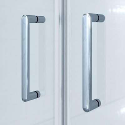 Marenza Neptune Pendeldeur - 100x200cm - 6mm veiligheidsglas - anti kalk - chroom SKII622SALOON-100