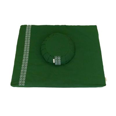 Meditatieset met kussen zafu - Bosgroen