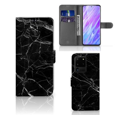 Samsung Galaxy S20 Ultra | Bookcase | Marmer Zwart - Origineel Cadeau Vader