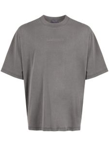 Lacoste t-shirt en coton à logo imprimé - Gris