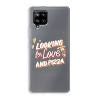 Pizza is the answer: Samsung Galaxy A42 5G Transparant Hoesje
